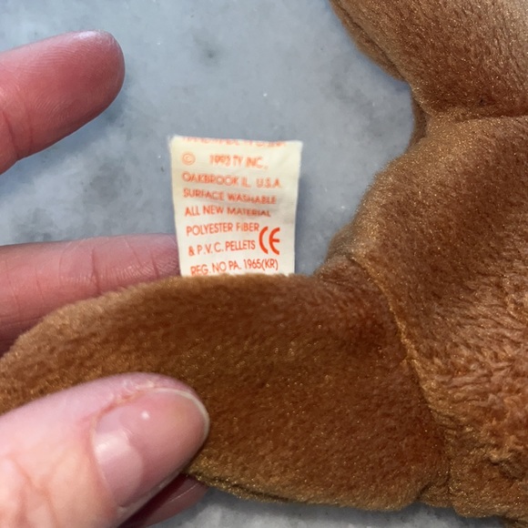 Beanie Baby Cubbie Plush *RARE* with ALL Errors *Tag 11-14-93 Style 4010 - Picture 6 of 8